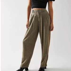 Free People: Green Calla Trousers
